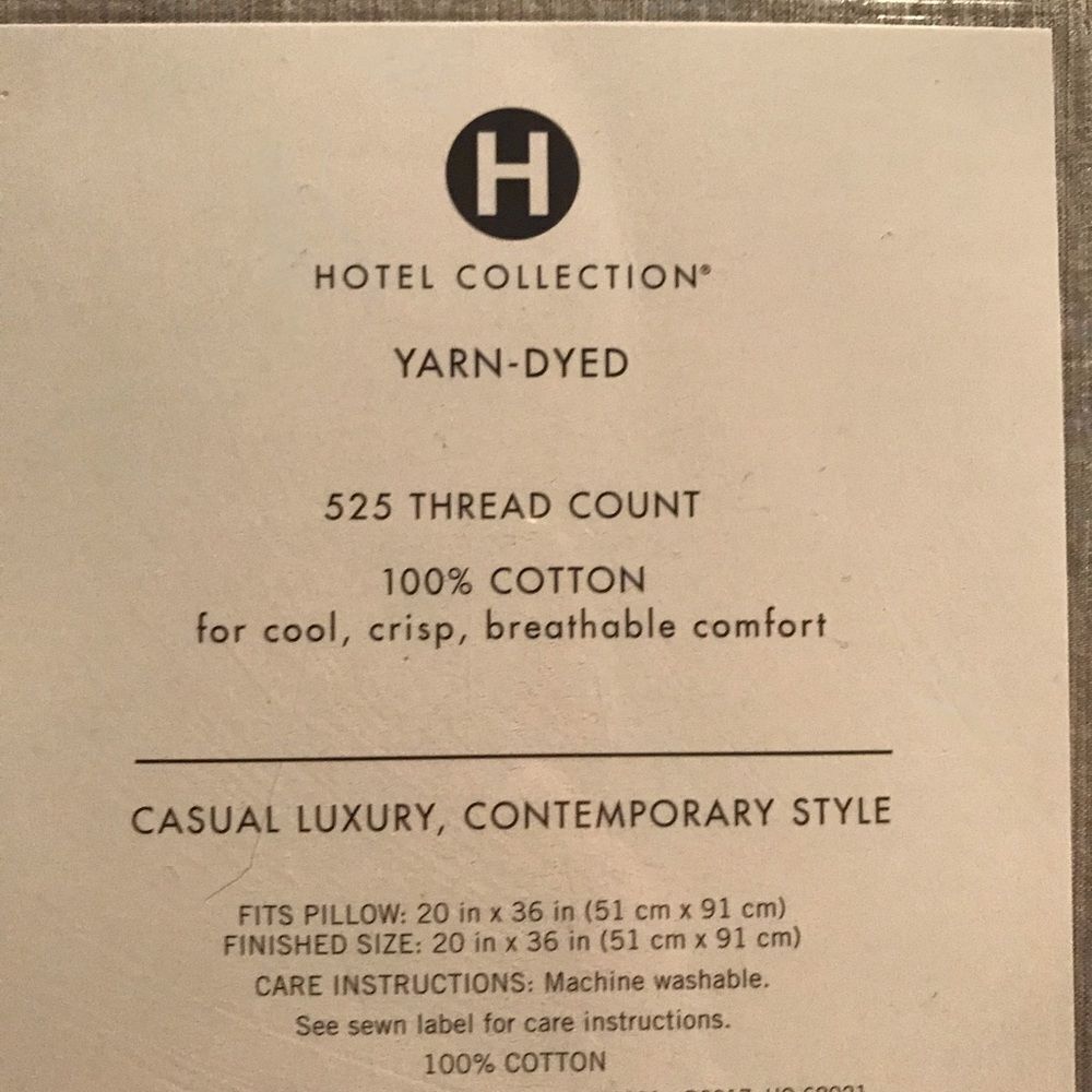 525 Thread Count Pillow Shams - Picture 6 of 7